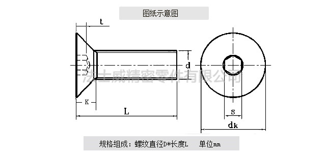 TUZ 12.9级平杯内六角螺丝规格