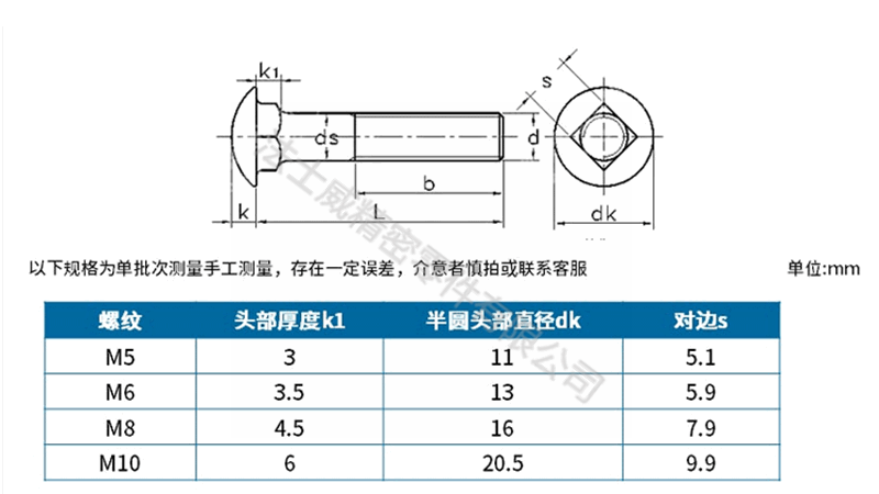 GB12小头马车螺栓_规格2