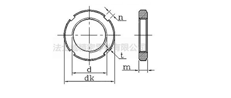 碳钢发黑六角开槽螺母 六角开花螺帽-规格